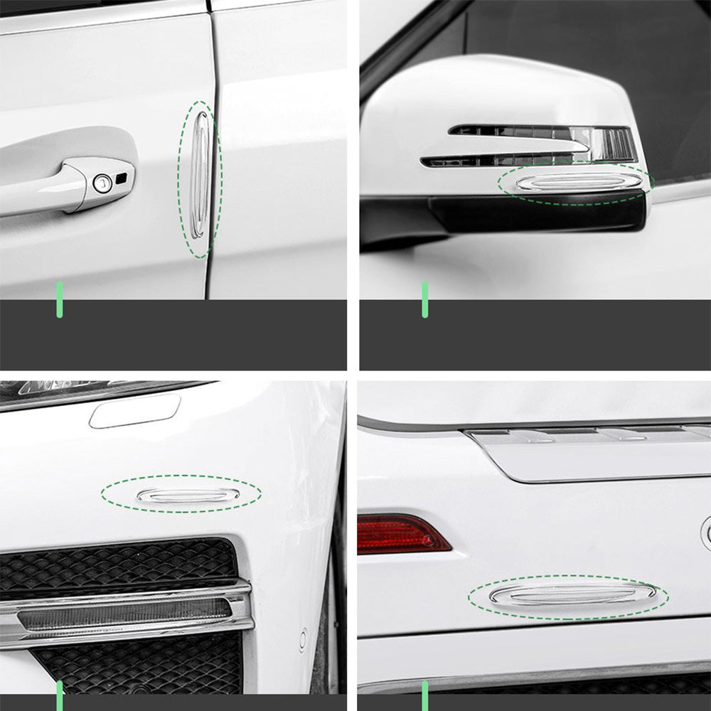 Baseus - (4 pack) Airbag Bumper Strip (CRFZT-A02) - TPU, for Car Door Protection - Transparent