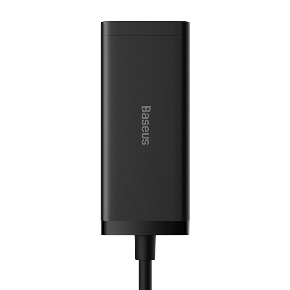 Baseus - Wall Charger/Powerstrip (PSZM000201) - Type-C Cable Included, 2 x AC, 2 x USB, 2 x Type-C, 100W - Black