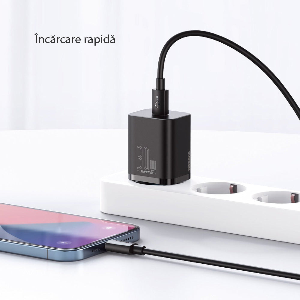 Baseus - Wall Charger Super Si (CCSUP-J01) - Type-C, Fast Charge, 30W - Black