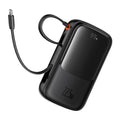 Baseus - Power Bank Qpow Pro+ (P10067101113-00) - Lightning, 2xType-C, USB, 22.5W, Fast Charge, 10000mAh, Cable USB-C - 