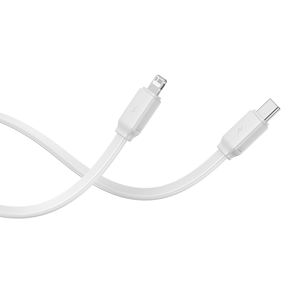Baseus - Power Bank Qpow Pro+ (P10055003223-00) - Lightning, 2x Type-C, USB, 22.5W, 10000mAh, Cable Type-C, 30cm - White
