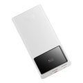 Baseus - Power Bank Star-Lord (PPXJ100002) - 2x USB, Type-C, Micro-USB, 22.5W, 10000mAh, Cable Type-C, 3A, 30cm - White
