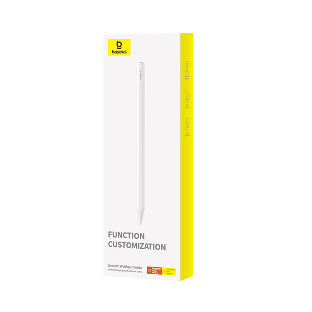 Baseus - Stylus Pen Smooth Writing 2 (P80015805211-00) - Active, Wireless Charging, Detachable Tip, 130mAh, for iPad - W