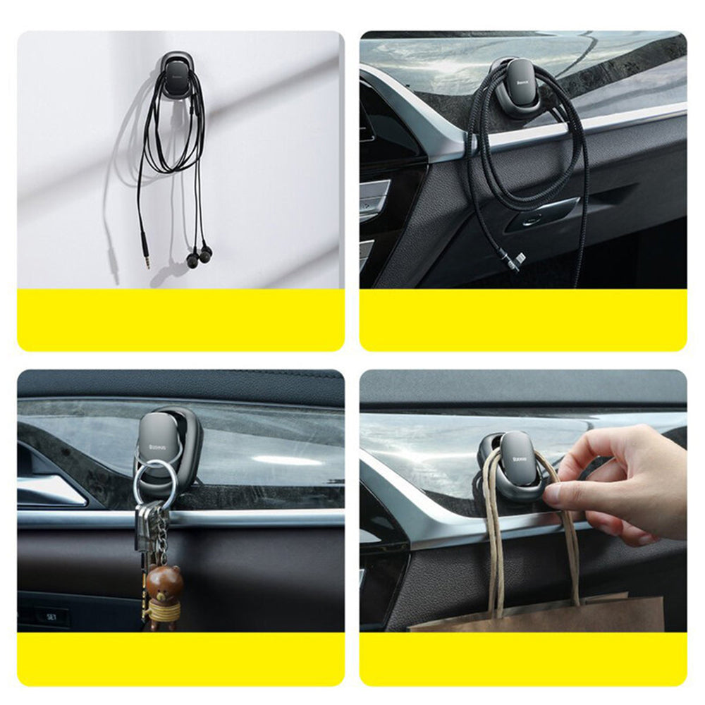 Baseus - (2 pack) Car Organizer Beetle (ACGGJK-0G) - for Saving Space, Multifunctional, Universal - Dark Grey