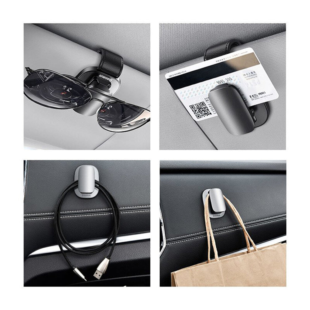 Baseus - Car Organizer Platinum Vehicle (ACYJN-B01) - for Glasses, Clamping Type - Black