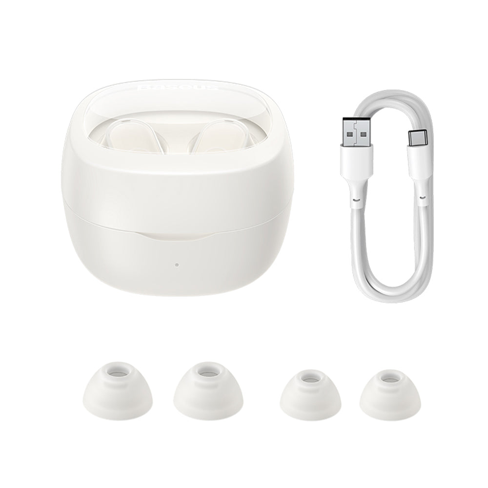 Baseus - Wireless Earbuds Bowie WM02 (NGTW370202) - Bluetooth 5.3, TWS, In-Ear, with Microphone - Creamy White