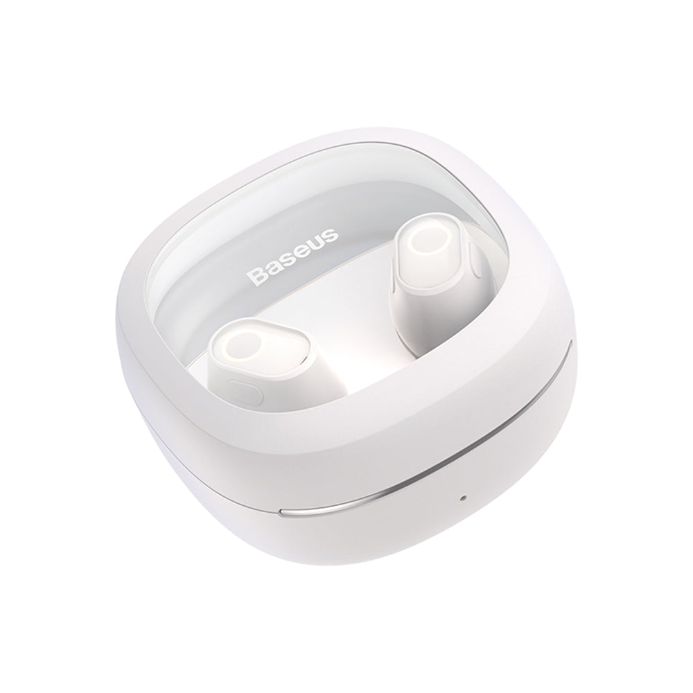 Baseus - Wireless Earbuds WM02+ (NGTW370302) - True Wireless Stereo, Bluetooth V5.3, Smart Display - Creamy White