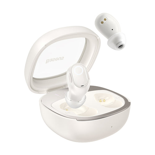 Baseus - Wireless Earbuds WM02+ (NGTW370302) - True Wireless Stereo, Bluetooth V5.3, Smart Display - Creamy White