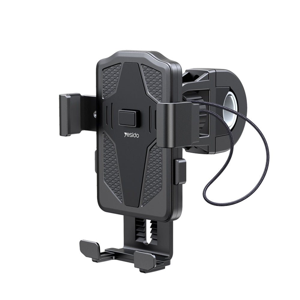Yesido - Bike Holder (C94) - Automatic Grip, Front Straps - Black