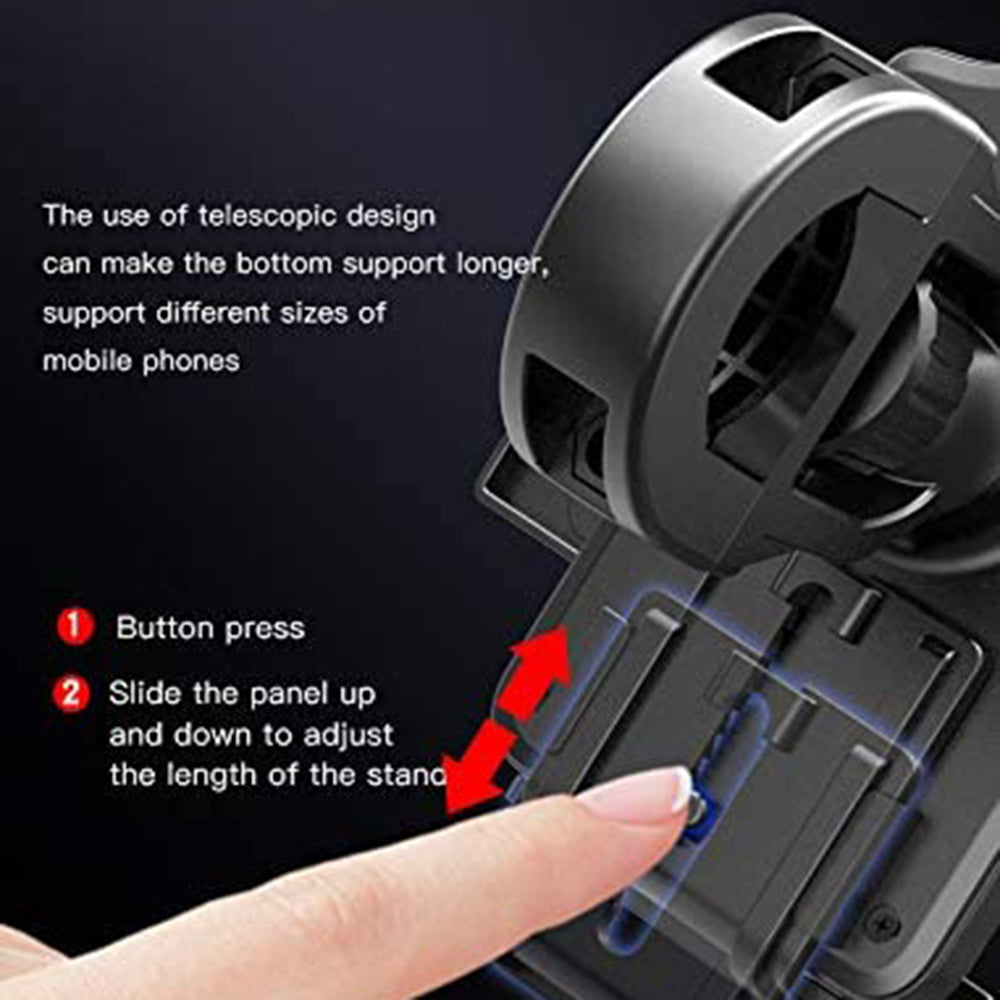 Yesido - Bike Holder (C94) - Automatic Grip, Front Straps - Black