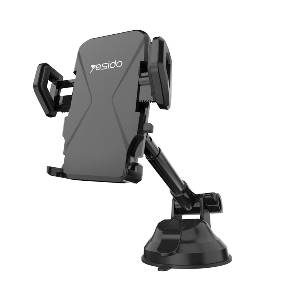 Yesido - Car Holder (C40) - Extendable Arm for Dashboard, Windshield - Black