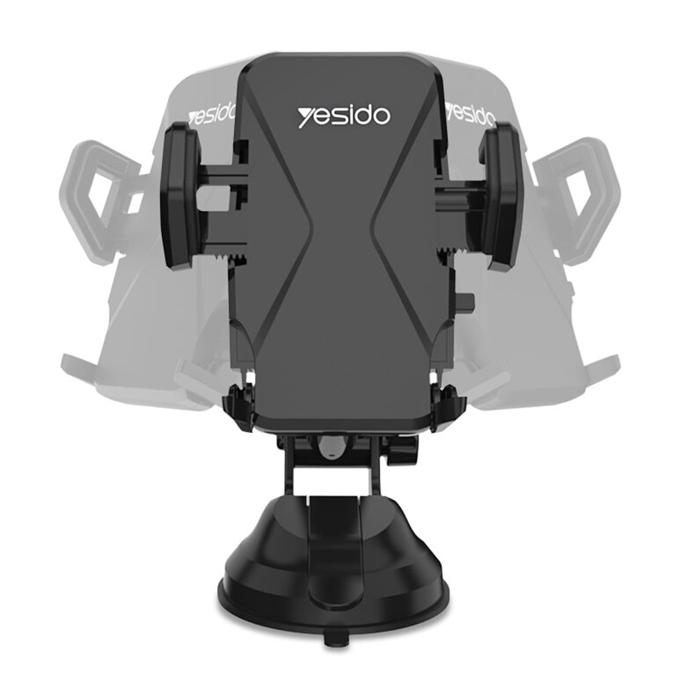 Yesido - Car Holder (C40) - Extendable Arm for Dashboard, Windshield - Black