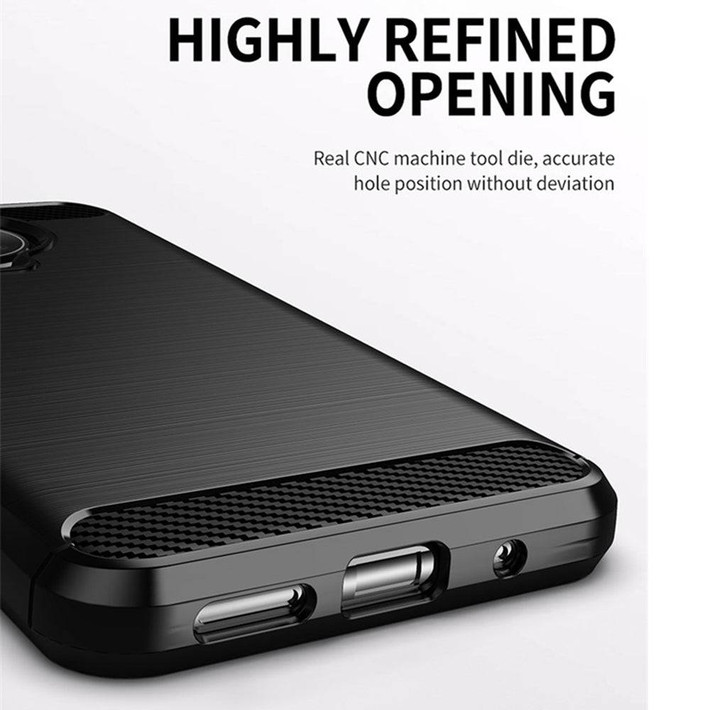 TechSuit Husa de protectie Techsuit Carbon Silicone compatibil cu Nokia G10 / G20, Negru – imagine 4