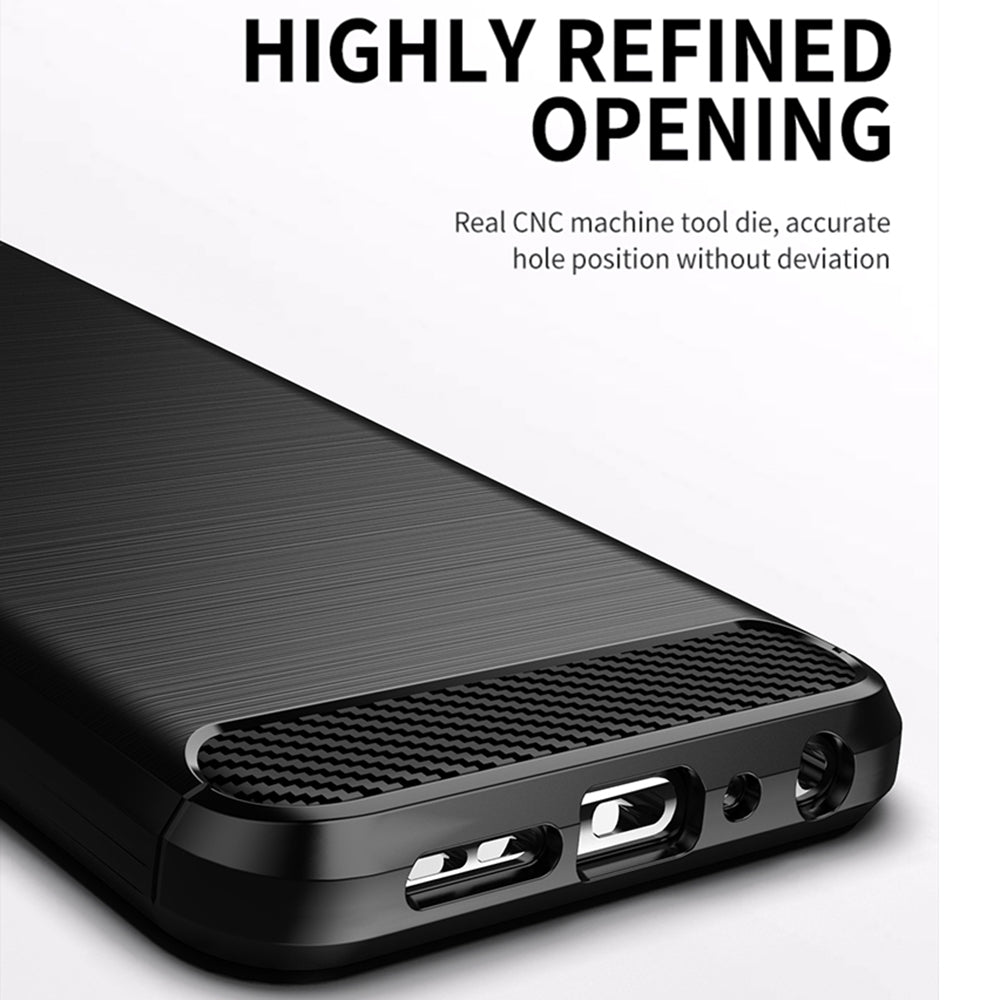TechSuit Husa de protectie Techsuit Carbon Silicone compatibil cu Nokia X10 / X20, Negru – imagine 4