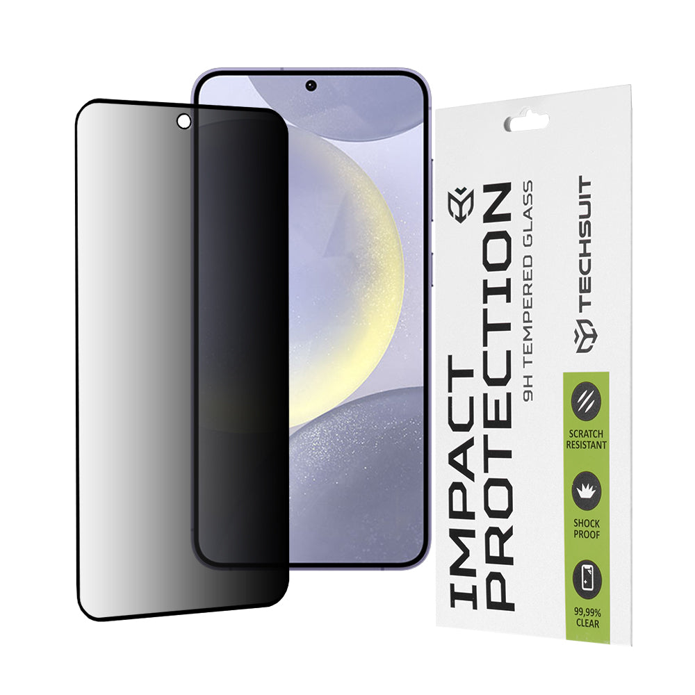 Techsuit - 111D Privacy Full Glue - Samsung Galaxy S24 Plus / S25 Plus - Black