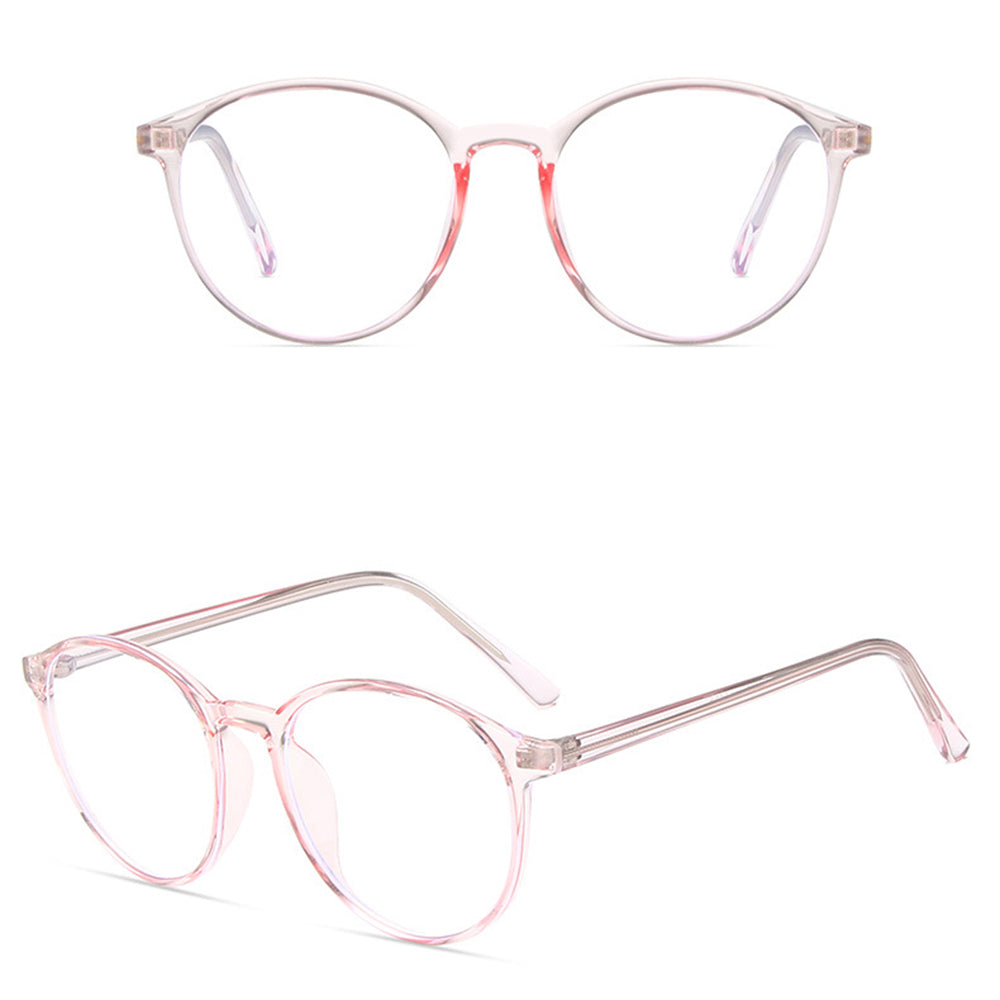 Techsuit - Anti-Blue Light Glasses Reflex TR90 (F8551-C5) - Round - Pink