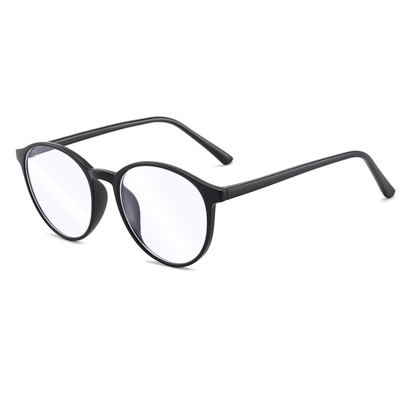Techsuit - Anti-Blue Light Glasses Reflex TR90 (F8551-C2) - Round - Sand Black