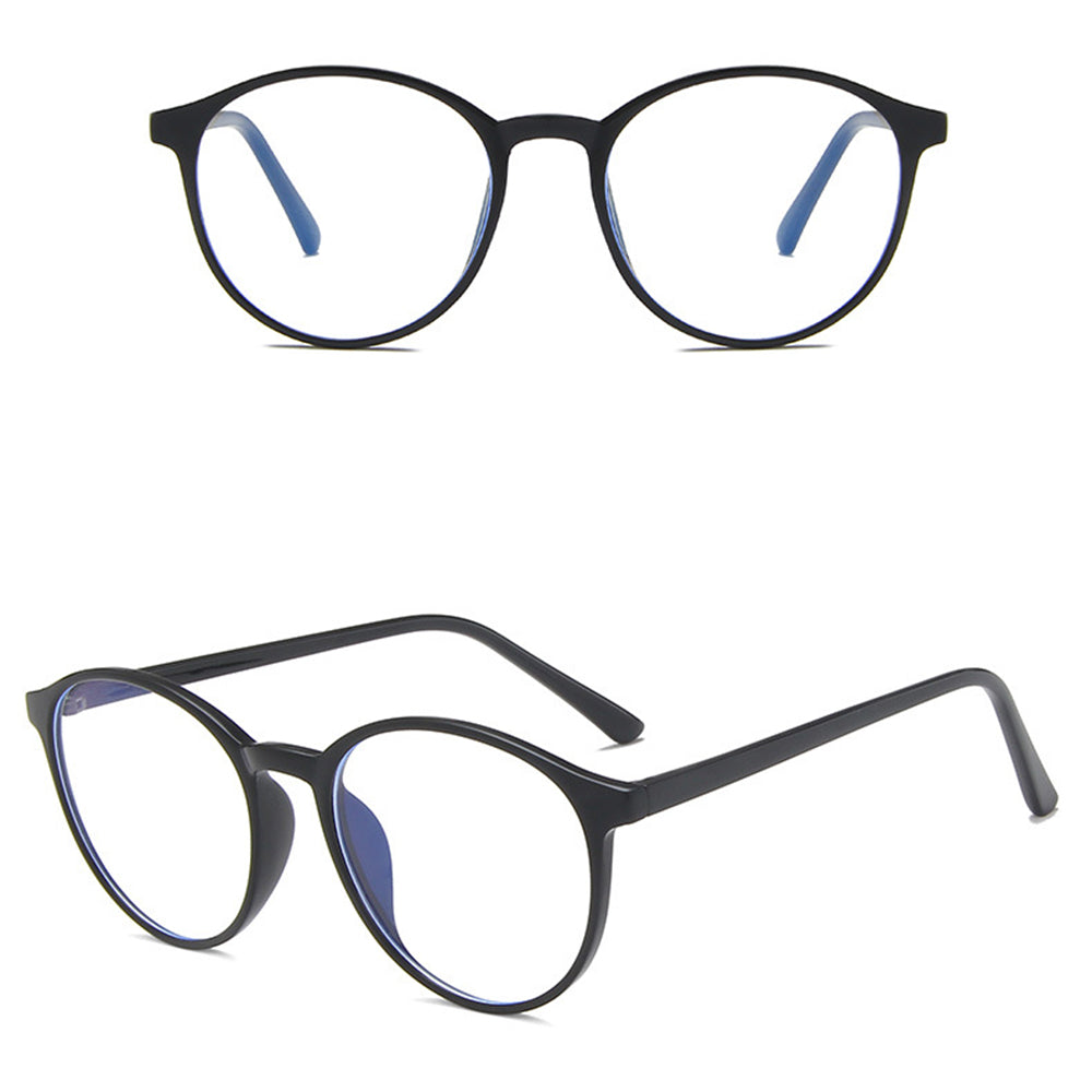 Techsuit - Anti-Blue Light Glasses Reflex TR90 (F8551-C2) - Round - Sand Black