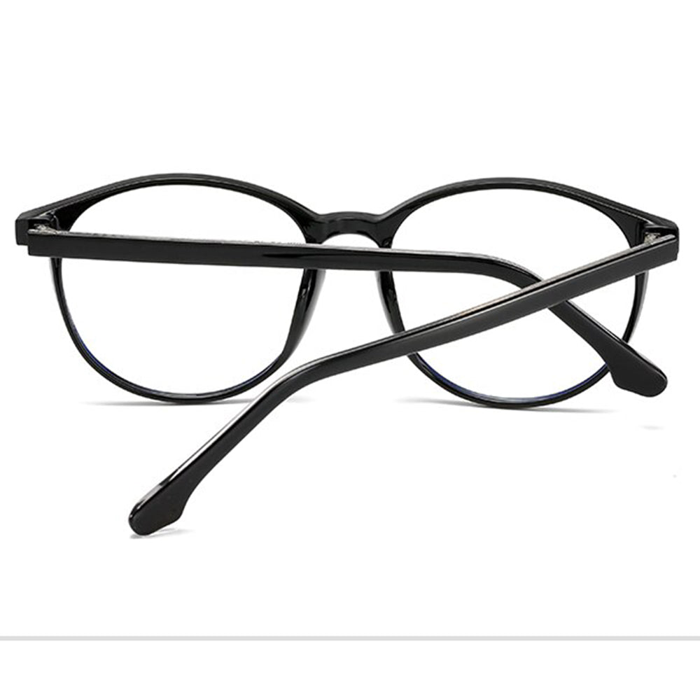 Techsuit - Anti-Blue Light Glasses Reflex TR90 (F8551-C2) - Round - Sand Black