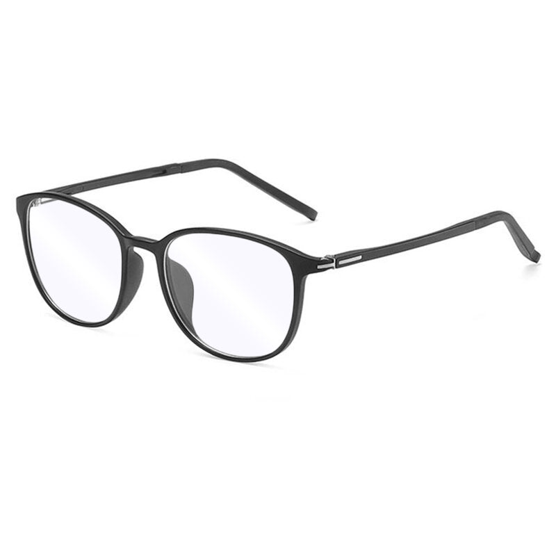 Techsuit - Anti-Blue Light Glasses Reflex PC (F2822) - Round - Sand Black