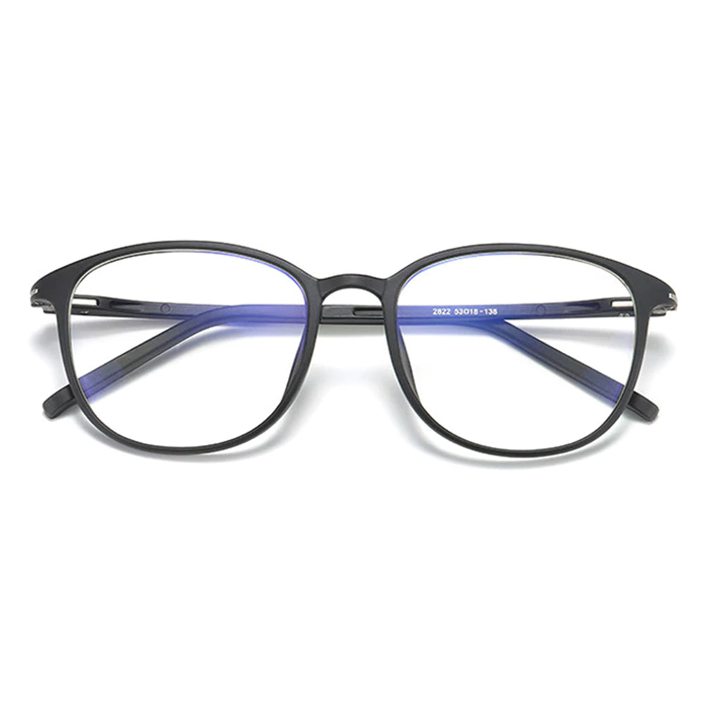 Techsuit - Anti-Blue Light Glasses Reflex PC (F2822) - Round - Sand Black