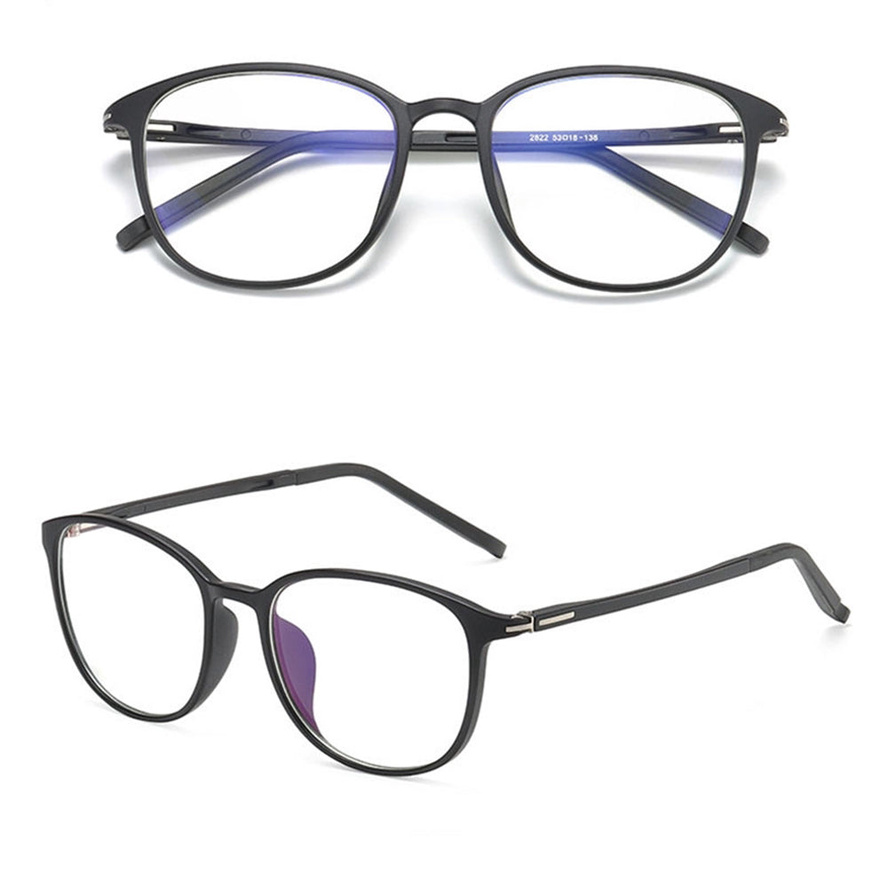 Techsuit - Anti-Blue Light Glasses Reflex PC (F2822) - Round - Sand Black