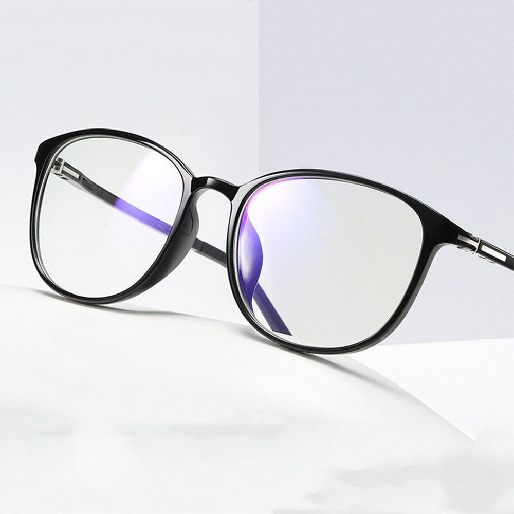 Techsuit - Anti-Blue Light Glasses Reflex PC (F2822) - Round - Sand Black