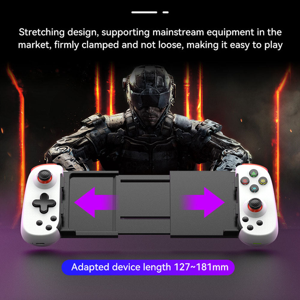 TechSuit Accesoriu gaming Techsuit Wireless Controller (D6 DP), for Phones, Bluetooth, 400mAh, Negru – imagine 6