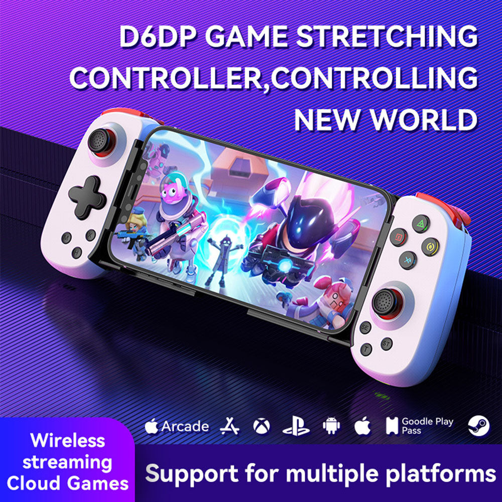 TechSuit Accesoriu gaming Techsuit Wireless Controller (D6 DP), for Phones, Bluetooth, 400mAh, Negru – imagine 7