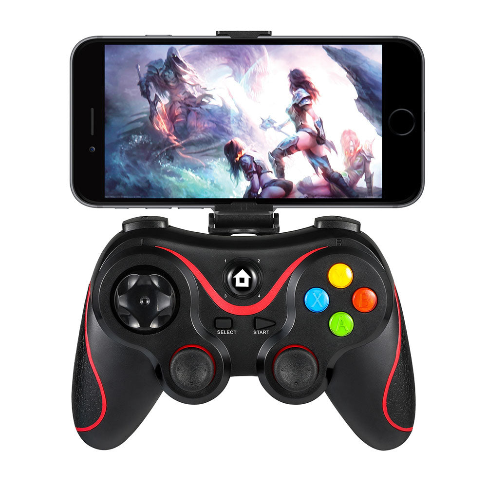 TechSuit Accesoriu gaming Techsuit Wireless Controller (V8), Bluetooth V4.0, 2.4G, 400mAh, Albastru – imagine 2