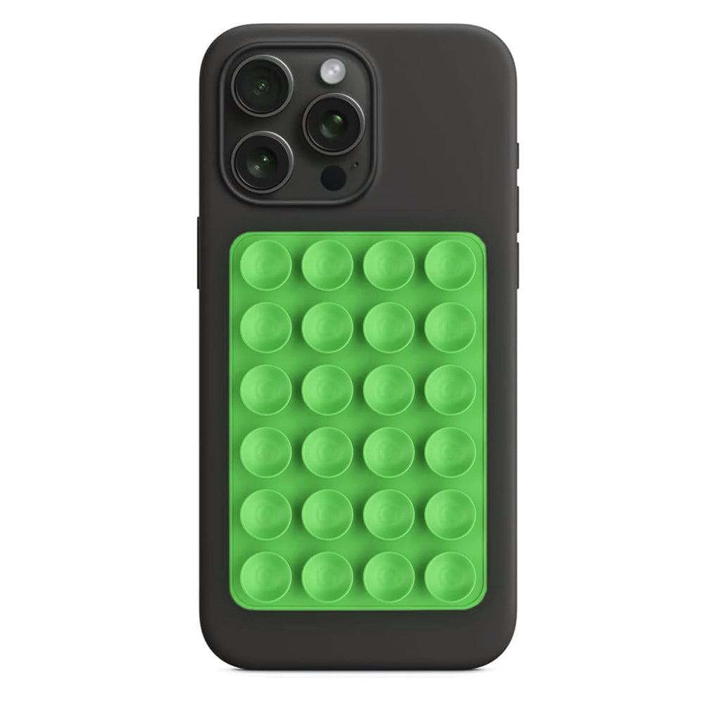 TechSuit Suport Techsuit Phone (SG-PAD), Suction Pad for Selfies, Silicone, Adhesive Mount, Rectangular Shape, Verde