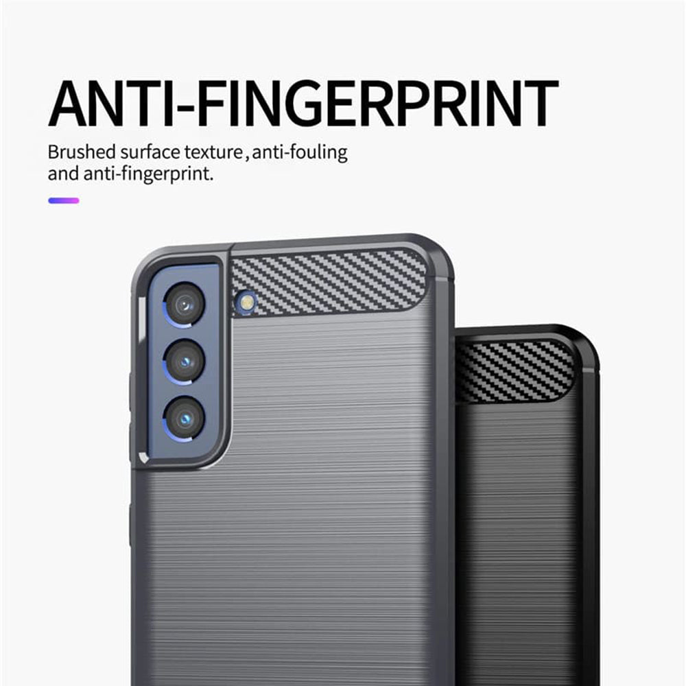 TechSuit Husa de protectie Techsuit Carbon Silicone compatibil cu Samsung Galaxy S21 FE, Negru – imagine 4