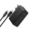 Baseus - Wall Charger GaN5 Pro Digital (P10110825113-00) - Type-C Cable Included, Fast Charger, 2xType-C, USB, 160W, 240