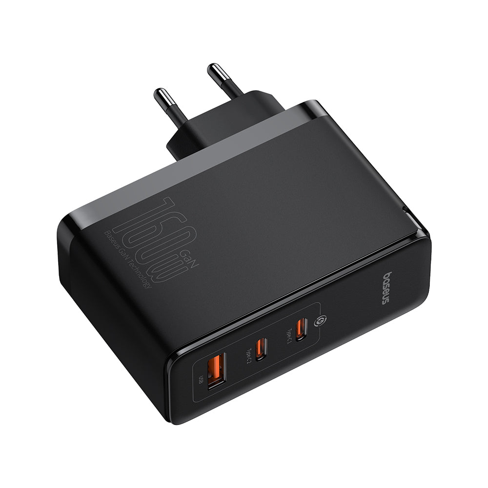 Baseus - Wall Charger GaN5 Pro Digital (P10110825113-00) - Type-C Cable Included, Fast Charger, 2xType-C, USB, 160W, 240