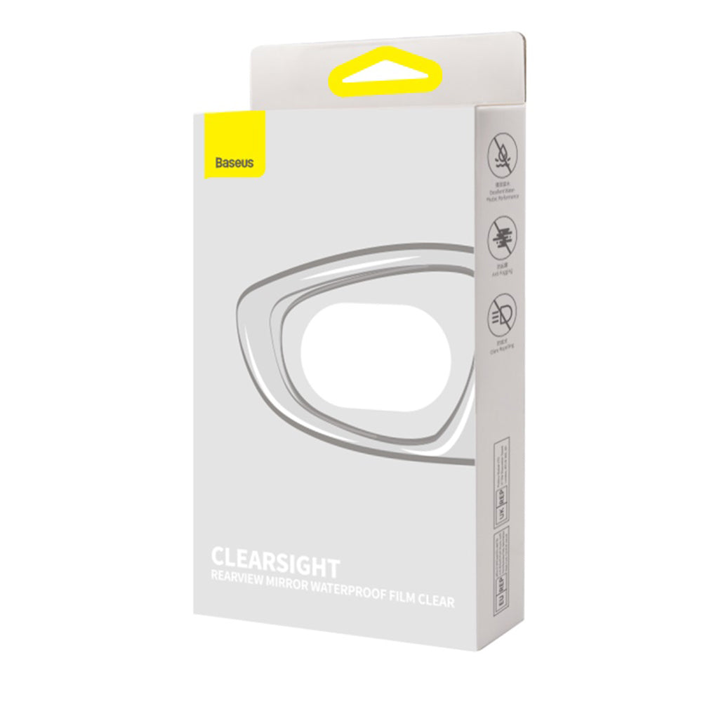 Baseus - (2 pack) Rainproof Film ClearSight (C11853200201-00) - for Car Rearview Mirror, Oval, Waterproof, 0.27mm, 96 x 