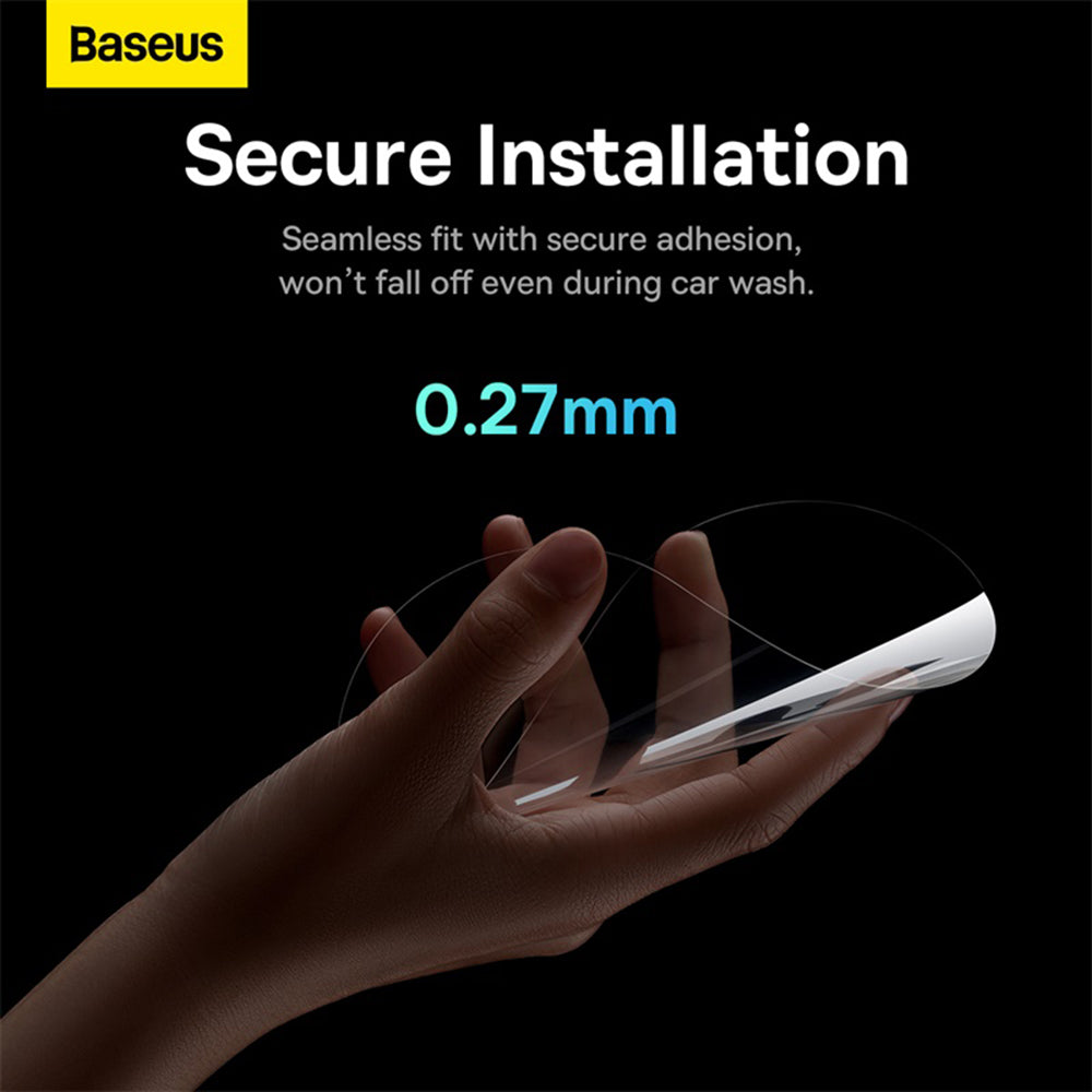 Baseus - (2 pack) Rainproof Film ClearSight (C11853200201-00) - for Car Rearview Mirror, Oval, Waterproof, 0.27mm, 96 x 
