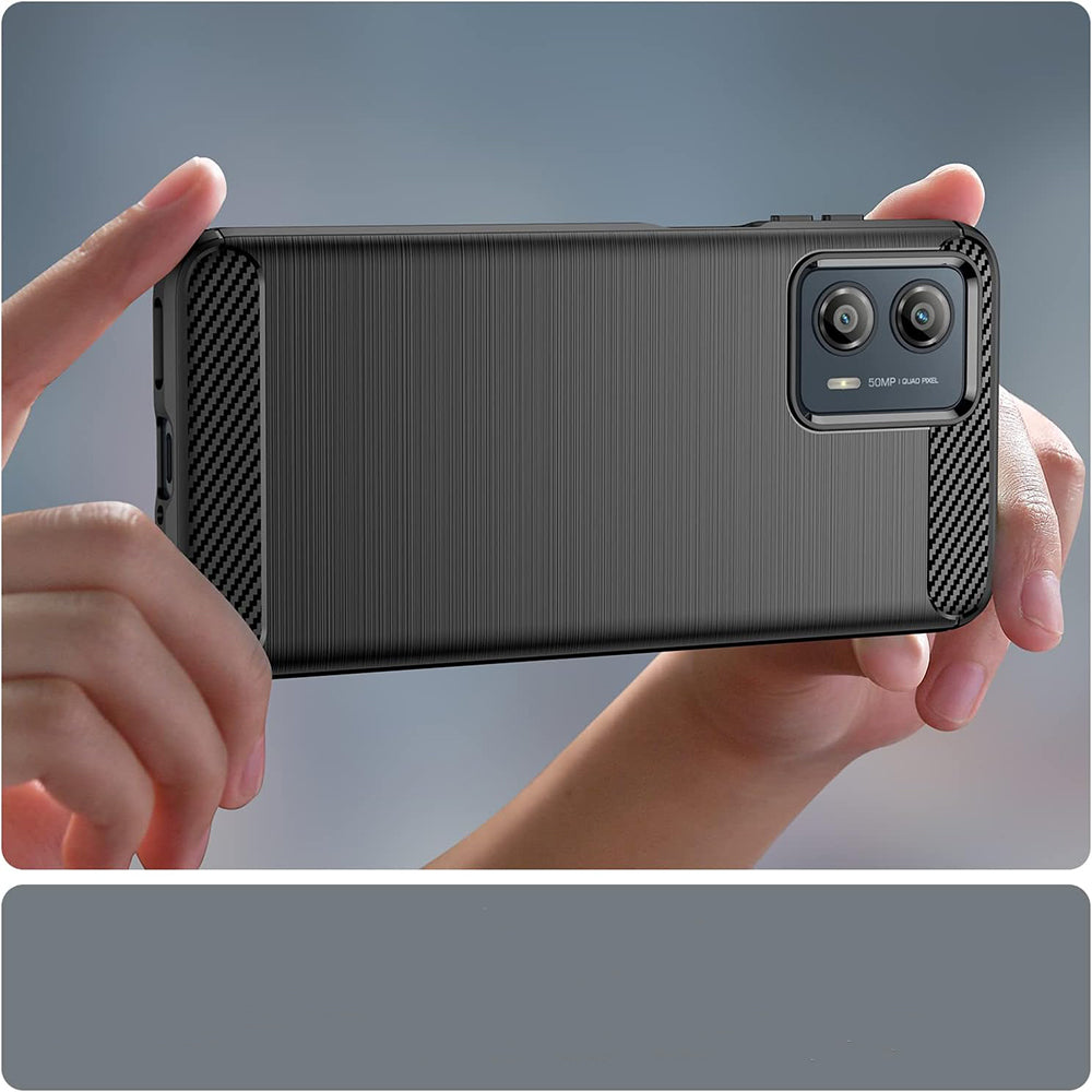 Techsuit - Carbon Silicone - Motorola Moto G85 - Black