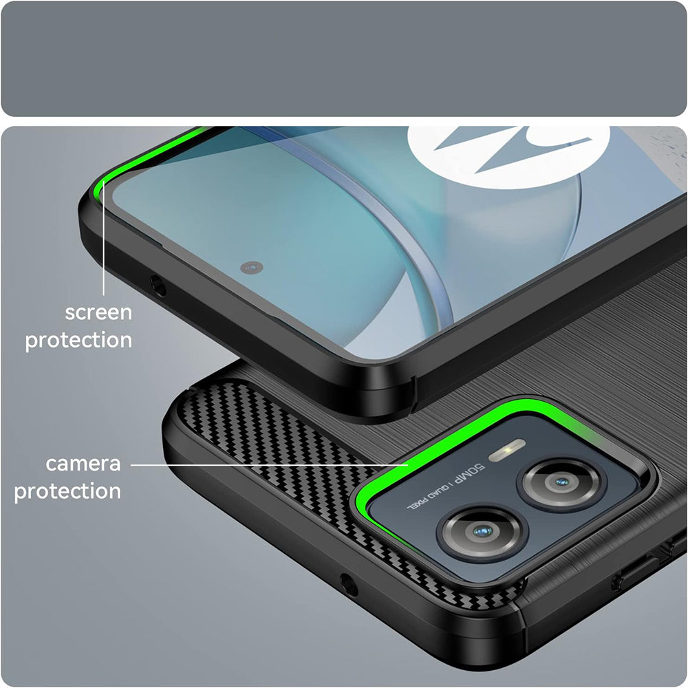 Techsuit - Carbon Silicone - Motorola Moto G85 - Black
