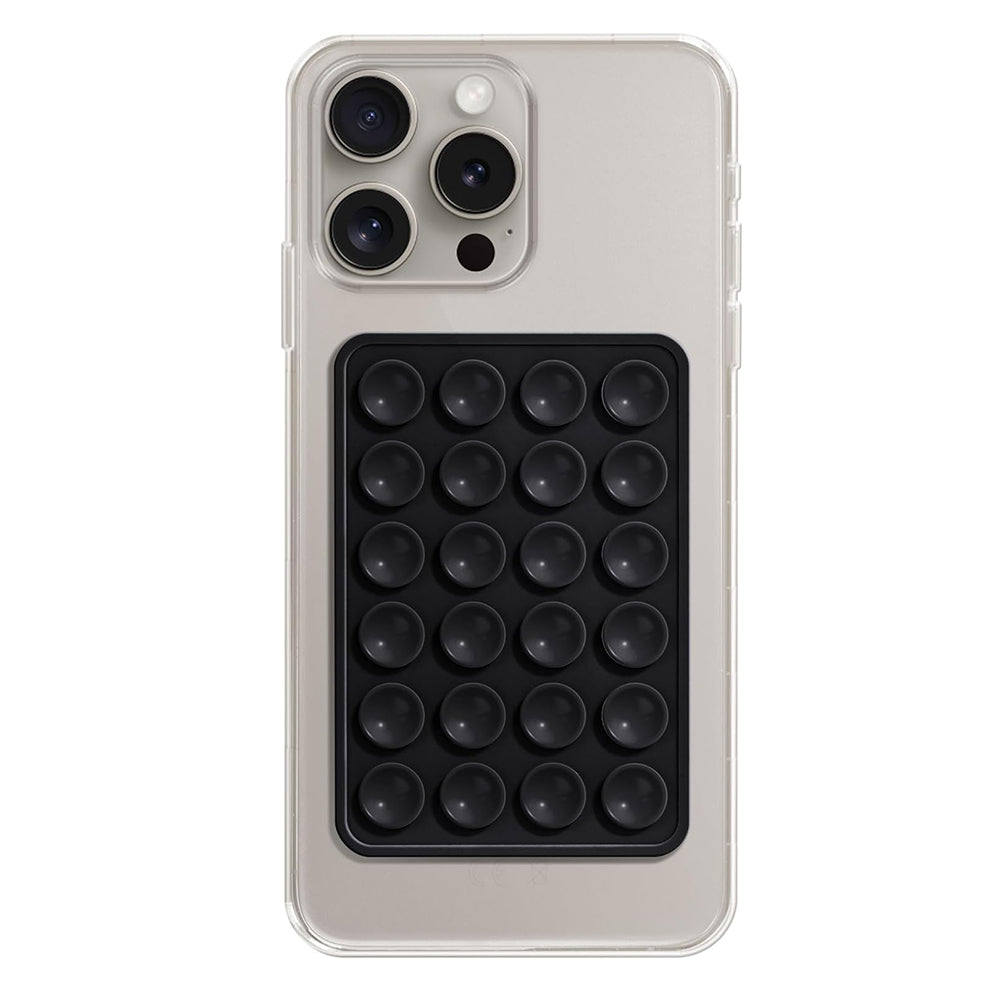 TechSuit Suport Techsuit Phone (SB-PAD), Suction Pad for Selfies, Silicone, Adhesive Mount, Rectangular Shape, Negru