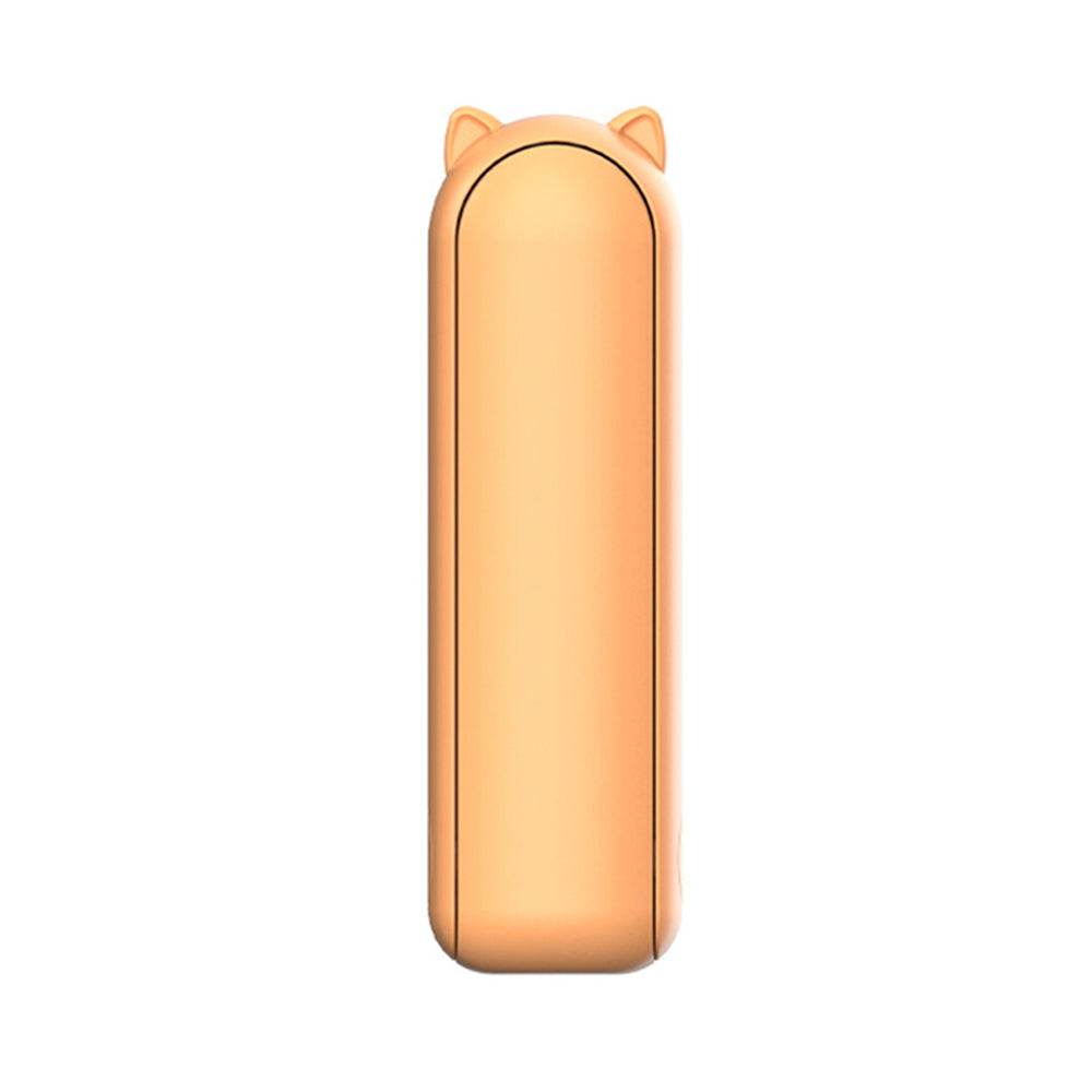Techsuit - Mini Portable Hand Fan (HZ001) - 2000mAH, USB Rechargeable, 3 Speeds Adjustable - Orange