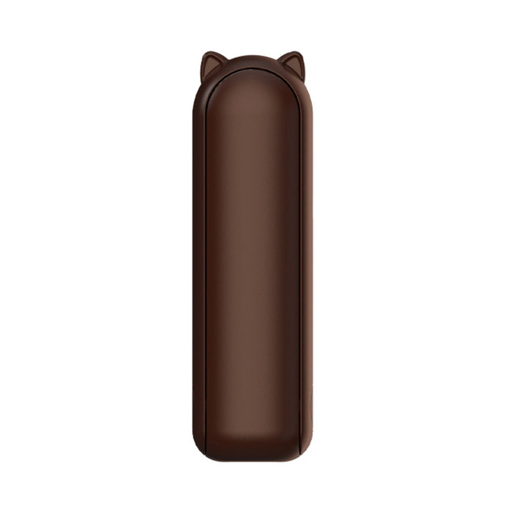Techsuit - Mini Portable Hand Fan (HZ001) - 2000mAH, USB Rechargeable, 3 Speeds Adjustable - Brown