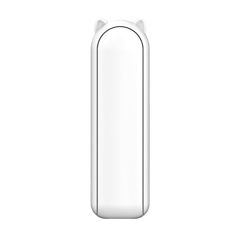 Techsuit - Mini Portable Hand Fan (HZ001) - 2000mAH, USB Rechargeable, 3 Speeds Adjustable - White