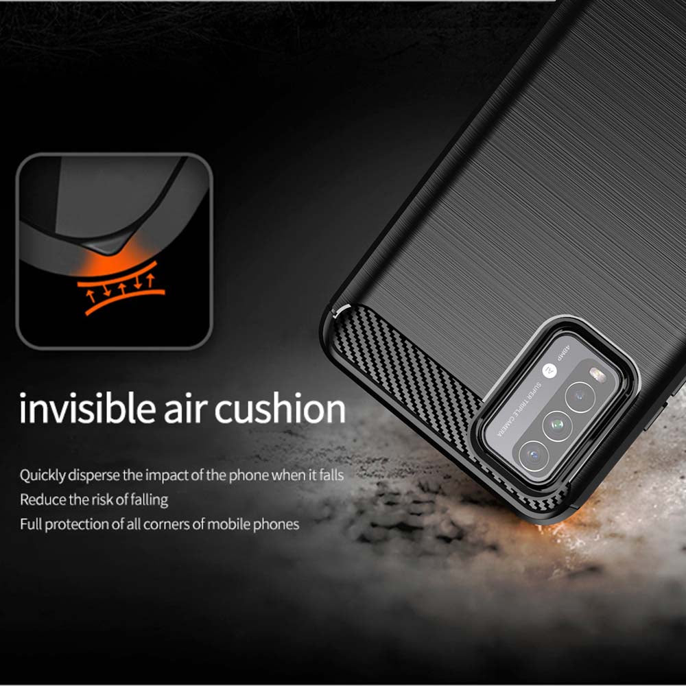 Techsuit - Carbon Silicone - Xiaomi Redmi 9T / Redmi 9 Power - Black