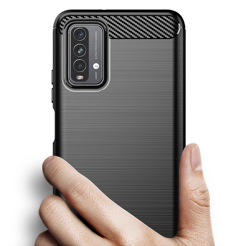 Techsuit - Carbon Silicone - Xiaomi Redmi 9T / Redmi 9 Power - Black