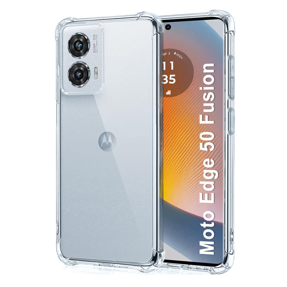 TechSuit Husa de protectie Techsuit Shockproof Clear Silicone compatibil cu Motorola Edge 50 Fusion, Transparent – imagi