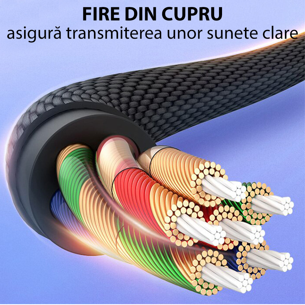 Yesido - Audio Cable Adapter (YAU19) - Type-C to Jack 3.5mm - Black