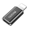 Yesido - OTG Adapter (GS03) - Lightning to Type-C, Plug & Play, 480Mbps - Black
