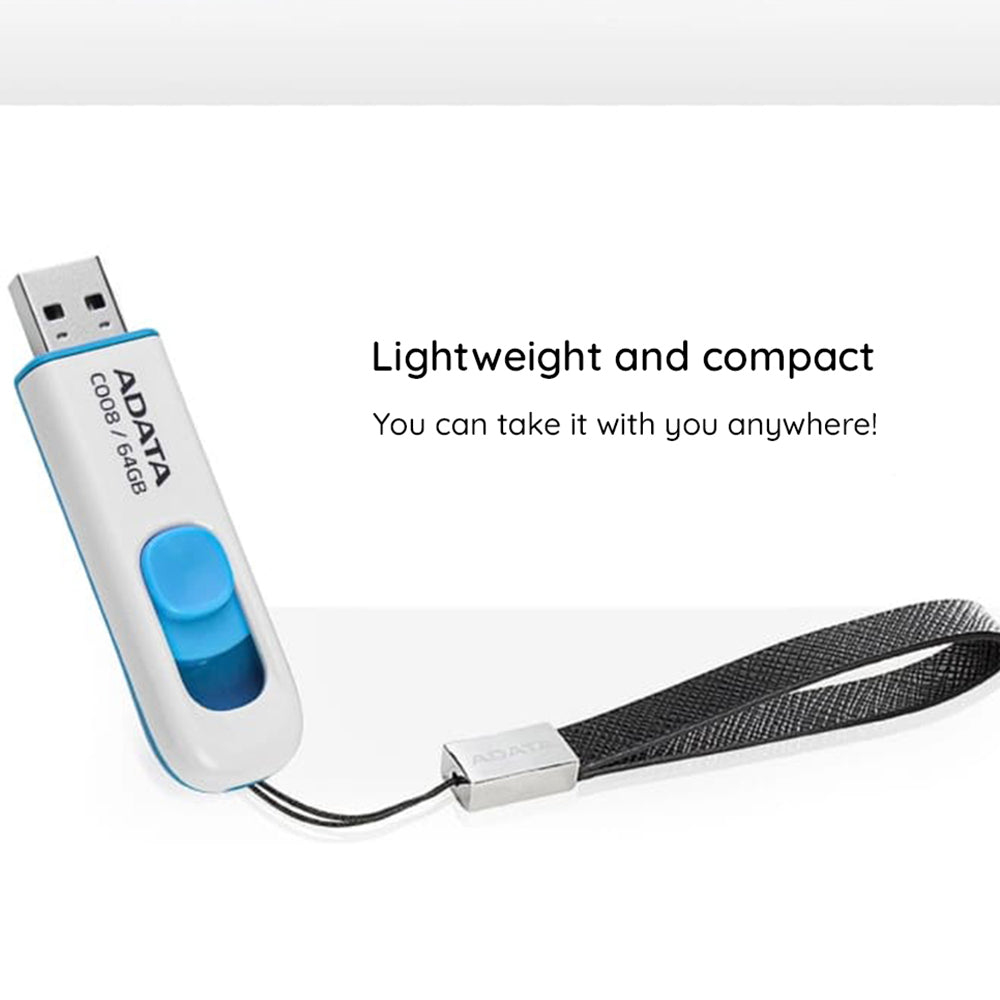 Stick Memorie Adata C008 (AC008-16G-RKD), USB 2.0, 16GB, Negru