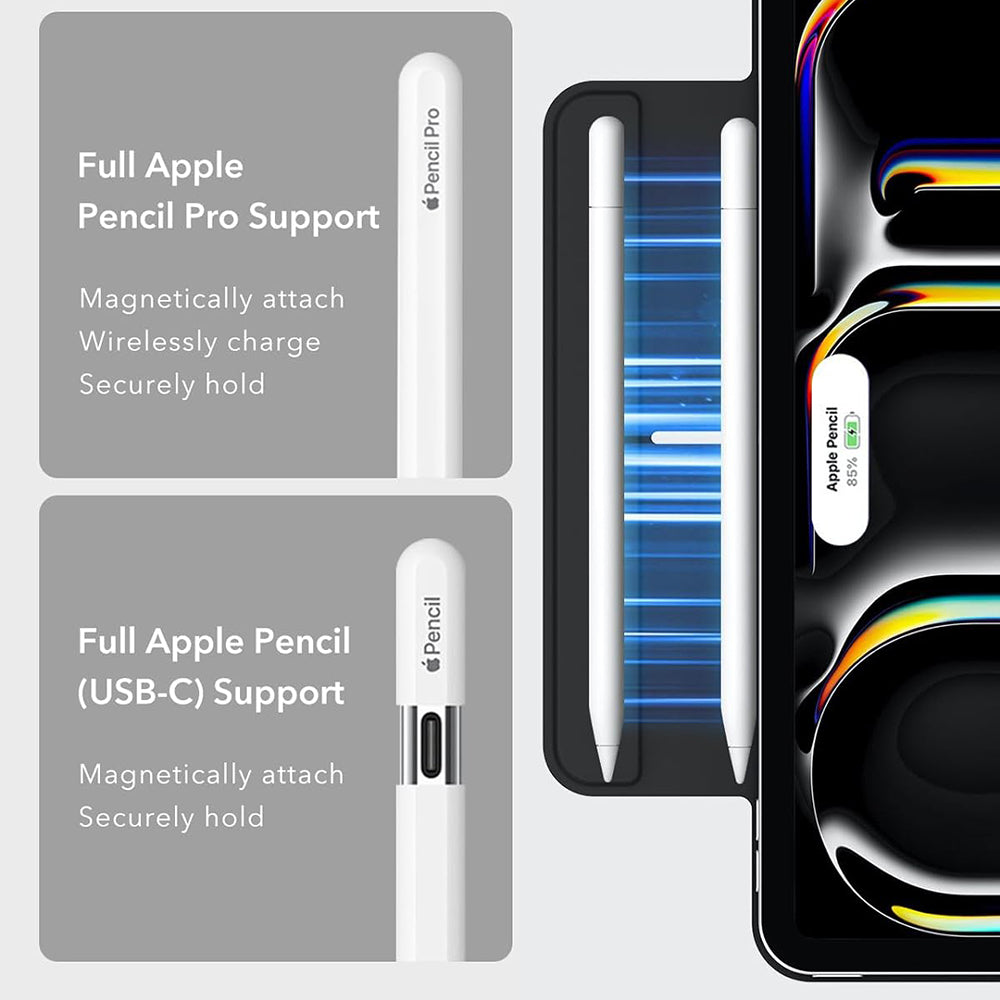 Husa de protectie tableta ESR Rebound Magnetic compatibil cu iPad Pro 13 (2024) / iPad Pro 13 (2025), Alb