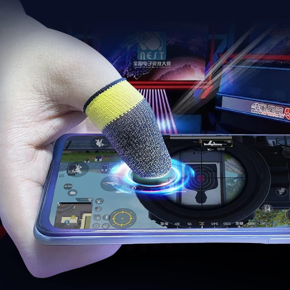 Techsuit - Mobile Gaming Finger Sleeve (FS4-04) - for Peaceful Elite, King of Glory, Anti-Sweat - Pink